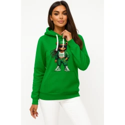 Moteriškas žalias džemperis Meškutė