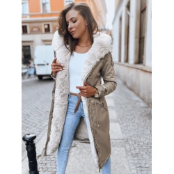 Rusva ilga moteriška striukė Harpe