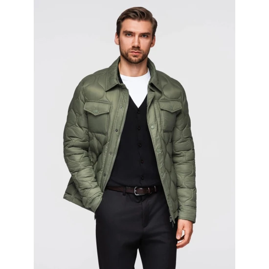 Vyriška chaki spalvos striukė Lomin Vyriškos Striukės ir Paltai