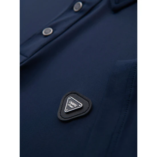 Vyriški tamsiai mėlyni polo marškinėliai Exim POLO marškinėliai