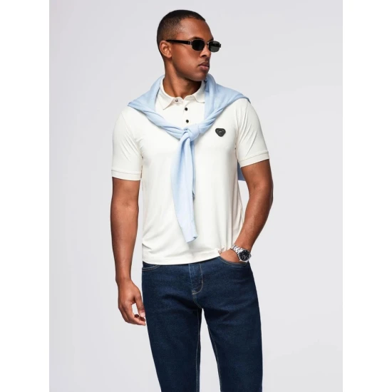 Vyriški rusvi polo marškinėliai Exim POLO marškinėliai