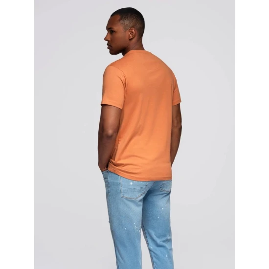 Vyriški oranžiniai marškinėliai David Marškinėliai