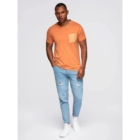 Vyriški oranžiniai marškinėliai David Marškinėliai