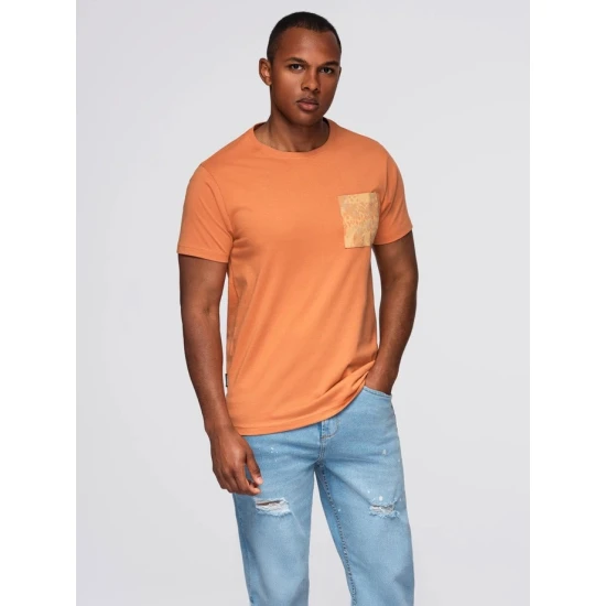 Vyriški oranžiniai marškinėliai David Marškinėliai
