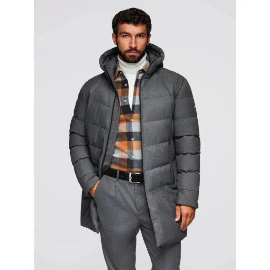 Vyriška žieminė pilka striukė Alf Žieminės striukės