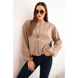 Moteriška šviesiai ruda striukė Skaiv