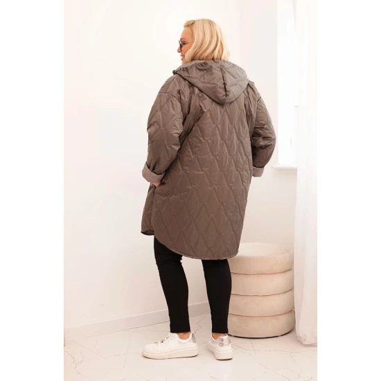 Moteriška rusvos spalvos striukė Hope PLIUS dydis moterims