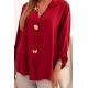 Moteriški raudonos spalvos marškiniai Lens Palaidinės ir marškiniai