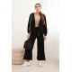 Moteriškas juodas laisvalaikio kostiumas Jener Moteriški komplektai