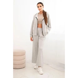 Moteriškas pilkas laisvalaikio kostiumas Jener