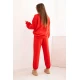 Moteriškas raudonas  laisvalaikio komplektas Isabel Moteriški komplektai