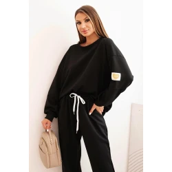 Moteriškas juodas  laisvalaikio komplektas Isabel