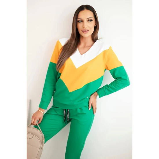 Moteriškas žalias laisvalaiko komplektas Dinan Moteriški komplektai