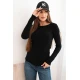 Moteriškas juodos spalvos megztinis Renat Moteriški megztiniai