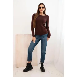 Moteriškas rudos spalvos megztinis Renat