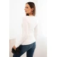 Moteriškas baltos spalvos megztinis Renat Moteriški megztiniai