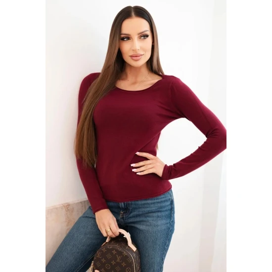 Moteriškas bordo spalvos megztinis Renat Moteriški megztiniai