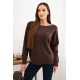 Moteriškas tamsiai rudos spalvos megztinis Dora Moteriški megztiniai