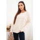 Moteriškas baltos spalvos megztinis Dora Moteriški megztiniai