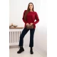 Moteriškas raudonos spalvos megztinis Dora Moteriški megztiniai