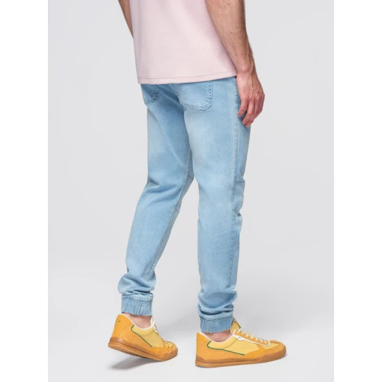 Vyriškos šviesiai mėlynos spalvos kelnės Cosmi Džinsai ir Jogeriai