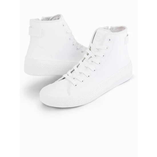 Vyriški balti laisvalaikio batai su užtrauktuku Brener Avalynė