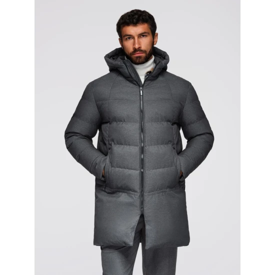 Vyriška žieminė pilka striukė Alf Žieminės striukės