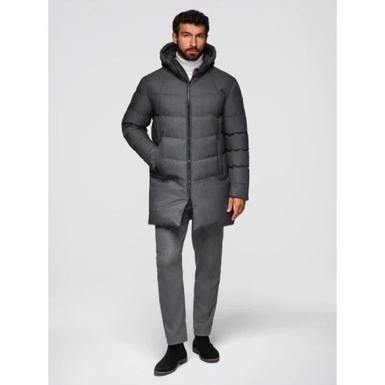 Vyriška žieminė pilka striukė Alf Žieminės striukės