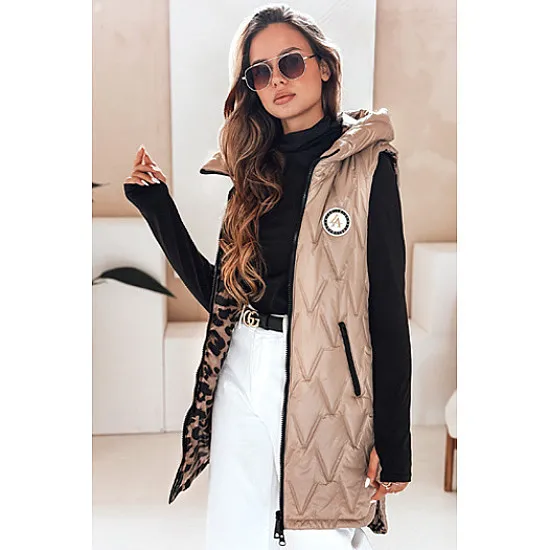Women's brown reversible vest Bora Women's waistcoats