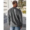 Men's dark grey jumper Military star Hoodless jumpers