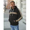 Men's black jumper Rings Hooded jumpers