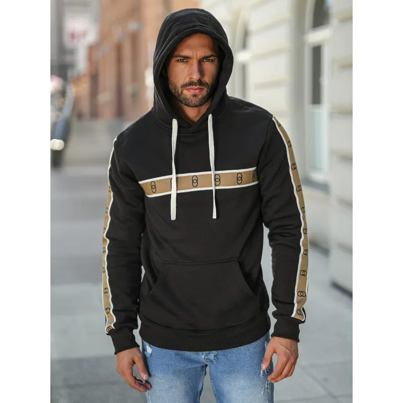 Men's black jumper Rings Hooded jumpers