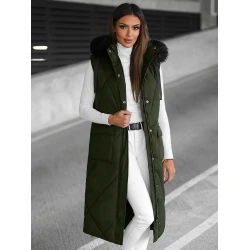 Moteriška tamsiai žalia liemenė Artur