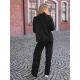 Moteriškas juodas laisvalaikio kostiumas Maribel Moteriški komplektai