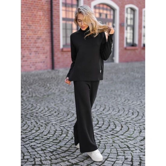 Moteriškas juodas laisvalaikio kostiumas Maribel Moteriški komplektai