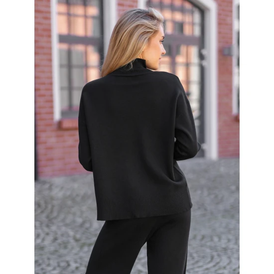 Moteriškas juodas laisvalaikio kostiumas Maribel Moteriški komplektai