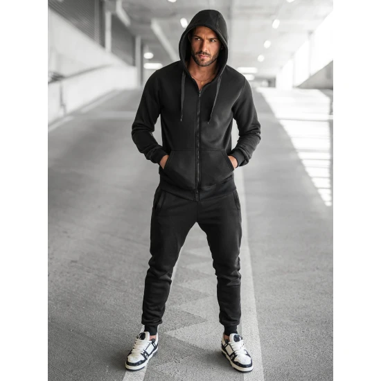 Juodas vyriškas sportinis kostiumas Pazar ax0138