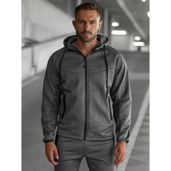 Vyriškas tamsiai pilkas kostiumas Gibon Sportiniai kostiumai