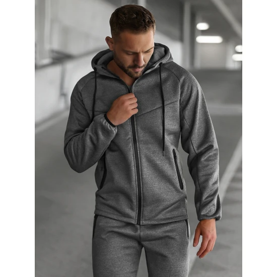 Vyriškas tamsiai pilkas kostiumas Gibon Sportiniai kostiumai