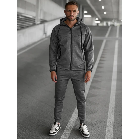 Vyriškas tamsiai pilkas kostiumas Gibon Sportiniai kostiumai