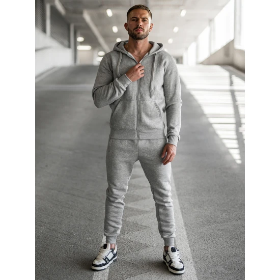 Pilkas vyriškas sportinis kostiumas Pazar Sportiniai kostiumai