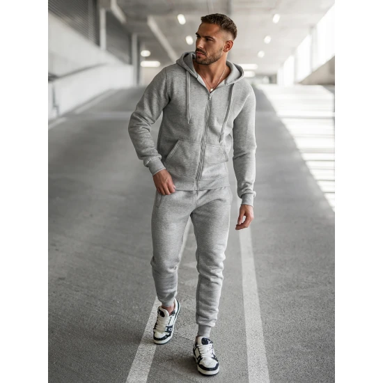 Pilkas vyriškas sportinis kostiumas Pazar Sportiniai kostiumai