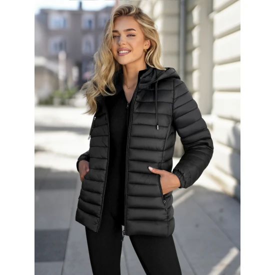 Moteriška juodos spalvos striukė Albi Moteriškos striukės