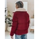 Moteriška žieminė bordo striukė Trendy Moteriškos striukės
