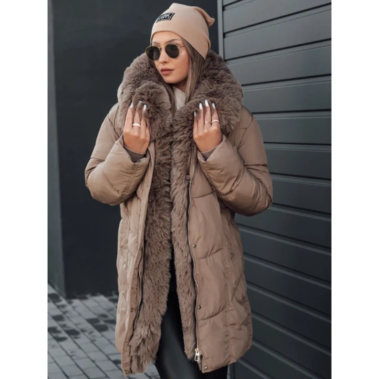 Moteriška žieminė tamsiai rusva striukė Niki Moteriškos striukės