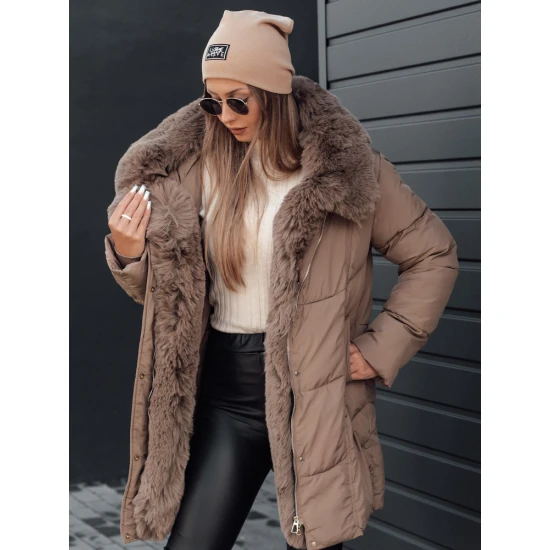 Moteriška žieminė tamsiai rusva striukė Niki Moteriškos striukės