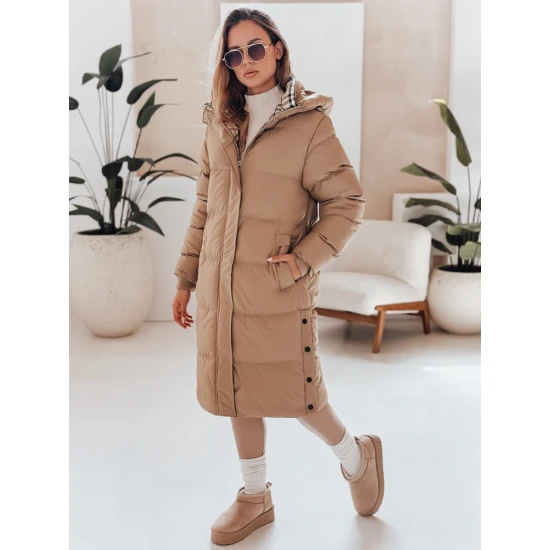 Moteriška žieminė rudos spalvos striukė Bren Moteriškos striukės