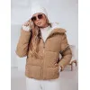 Moteriška žieminė šviesiai ruda striukė Trendy Moteriškos striukės