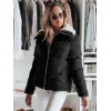 Moteriška žieminė juoda striukė Trendy Moteriškos striukės