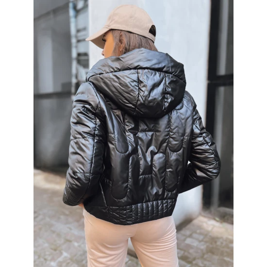 Moteriška juoda striukė Wool Moteriškos striukės